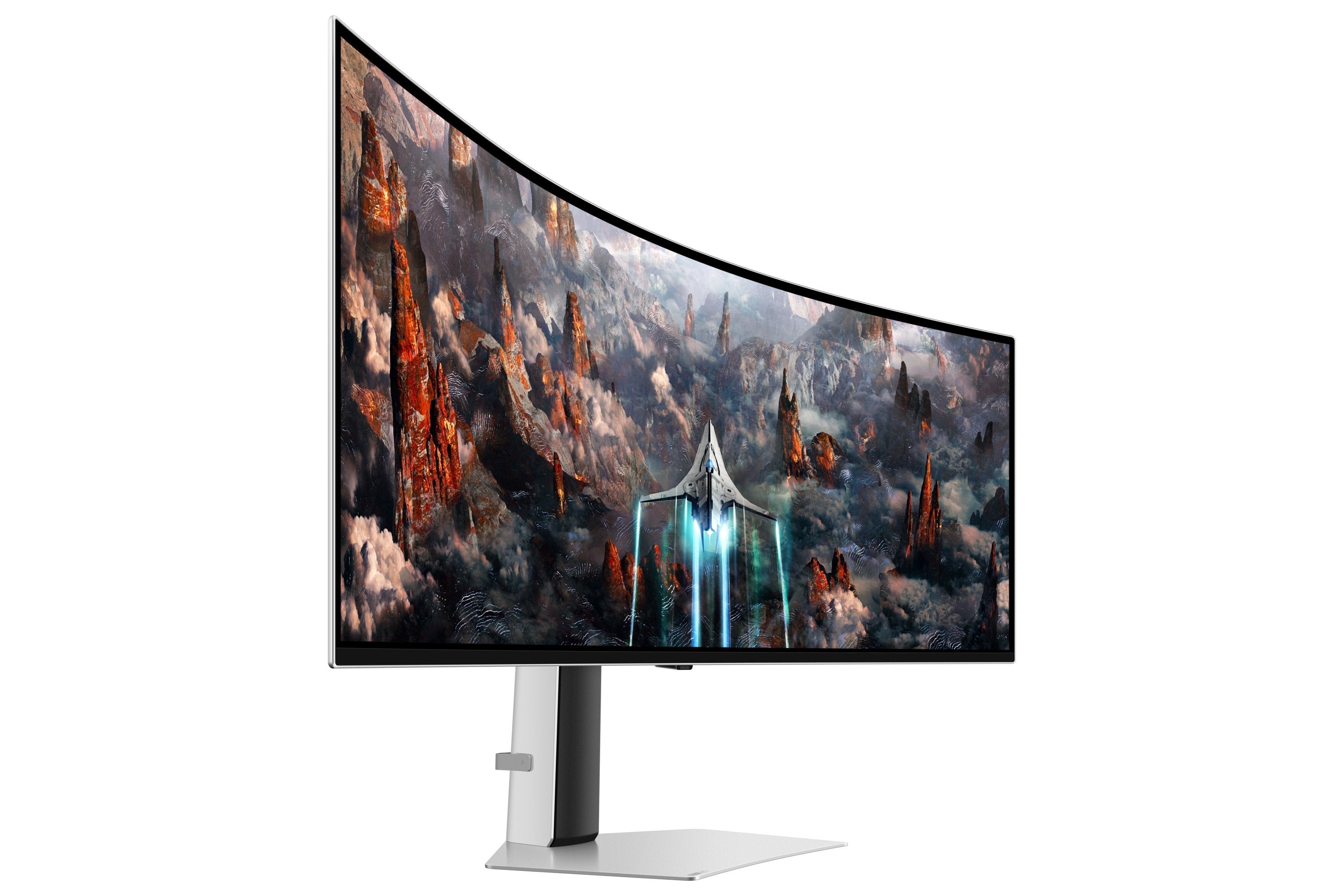 Samsung Ls49cg934suxen 49" Dwqhd 240hz Qd-Oled 0.1ms 1800r 250cd M2 1000000:1 Usb-C Cable Displayport Micro Hdmi