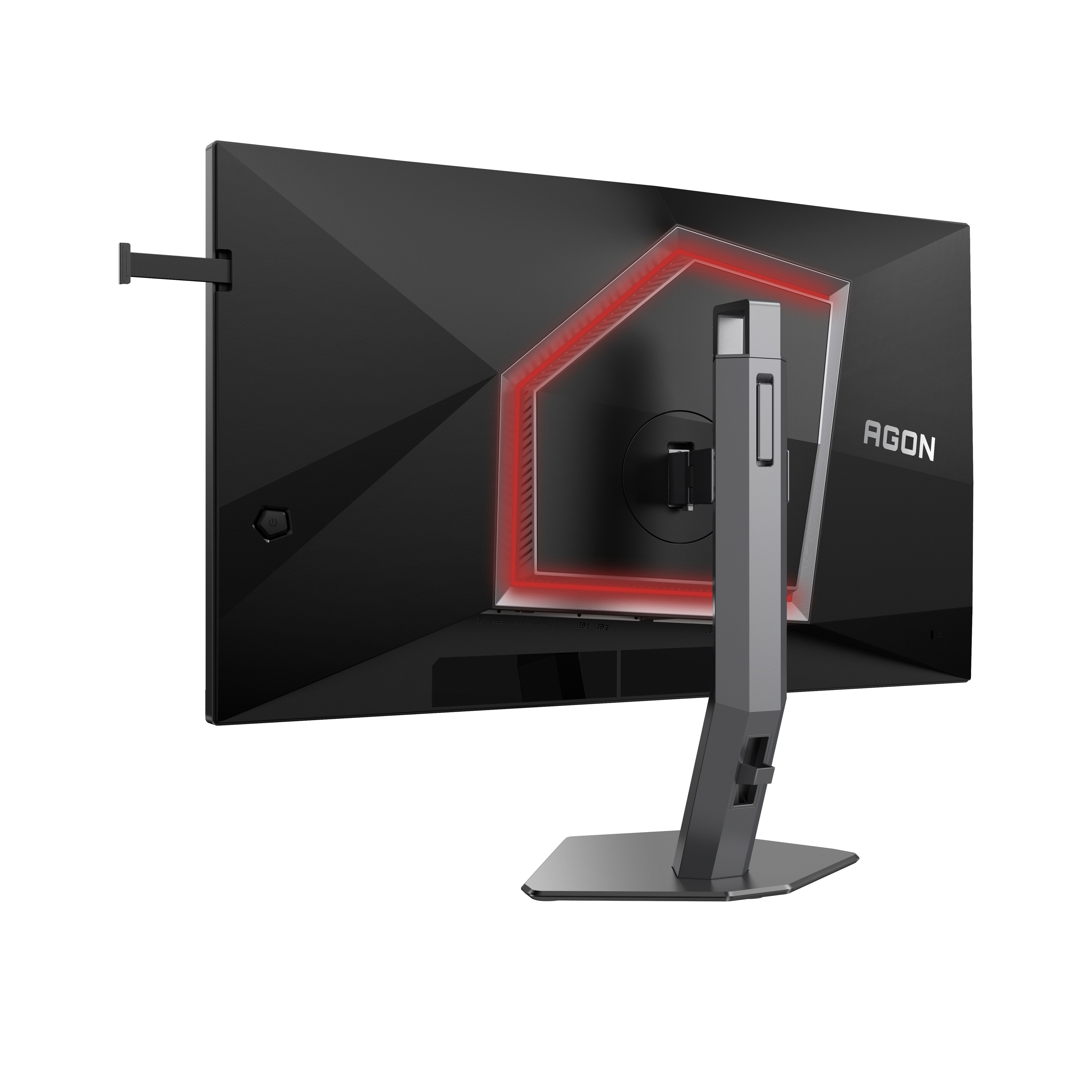 Monitor  Aoc Ag276fk 27 "Negro (Matt)/Gris Oscuro, Fullhd, Fast-Ips, Usb Hub, Adaptive-Sync, Panel De 520hz Ag276fk