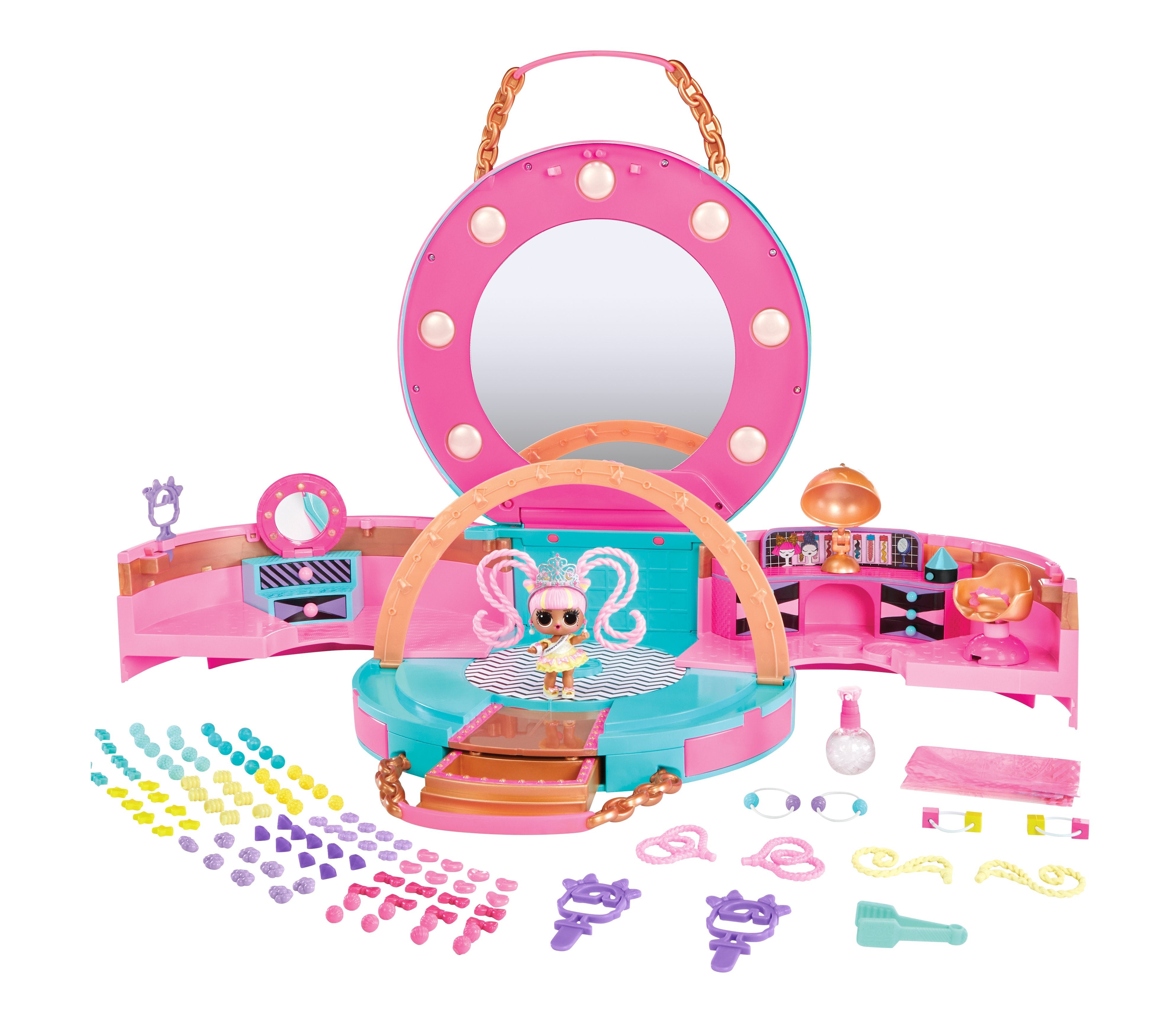 Muñeca  Mga Entertainment L.O.L. Surprise Hair Beads Salon 120995-Euc