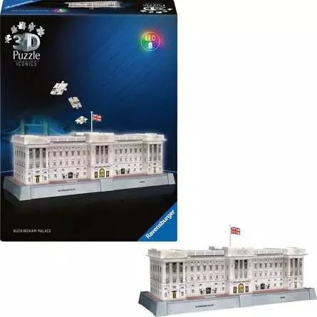 Ravensburger 3d Puzzle Iconics: Buckingham Palace - Mit Licht (216 Teile) 12008031