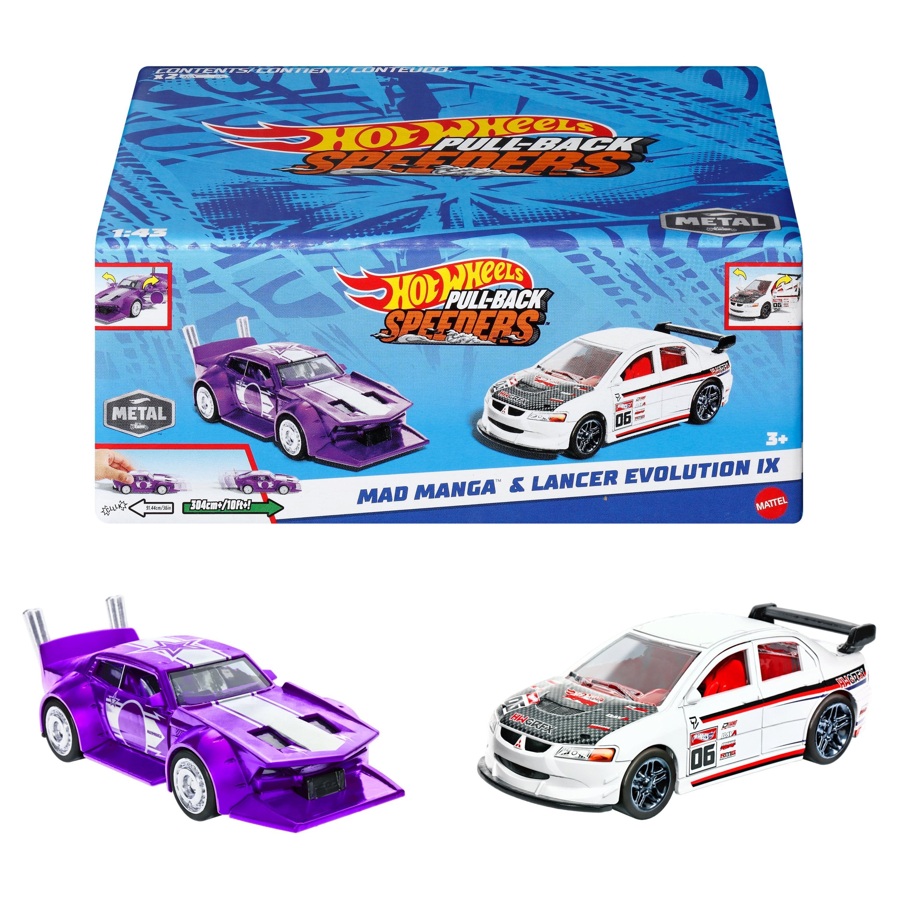 EAN 0194735166763 - Hot Wheels Pull-Back Speeders HPR91 vehículo de juguete imagen 3