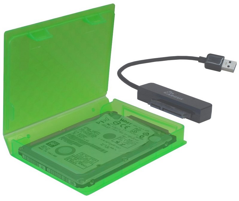 Hdd Caja Protectora 2,5" Plástico Verde