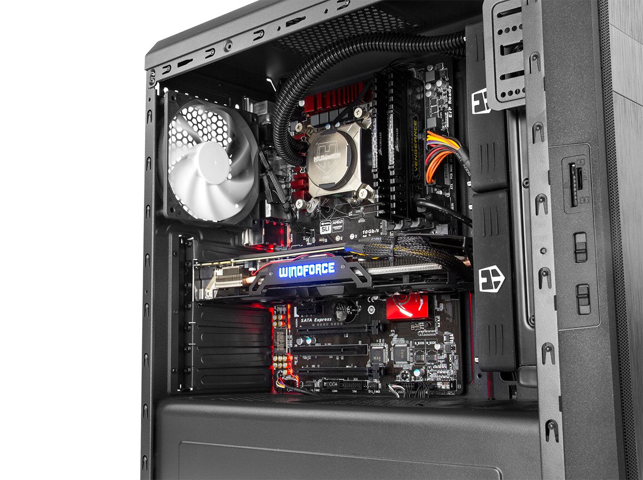 Caja Pc Nox Atx Hummer Zs Negra
