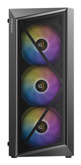 Caja Semitorre Atx Antec Ax67 Rgb Con Panel De Cristal (Negro)