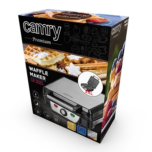 EAN 5908256834897 - Camry Premium CR 3025 gofrera 4 barquillo(s) 1500 W Negro imagen 5
