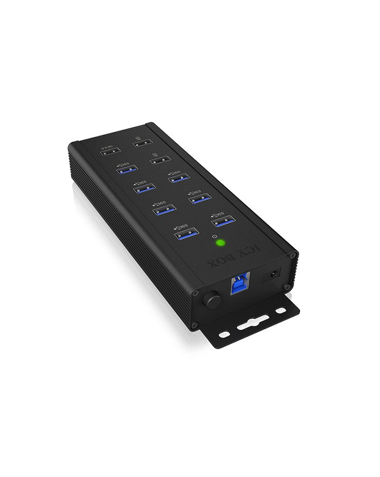 EAN 4250078166849 - ICY BOX IB-HUB1703-QC3 USB 3.2 Gen 1 (3.1 Gen 1) Type-B 5000 Mbit/s Negro imagen 10