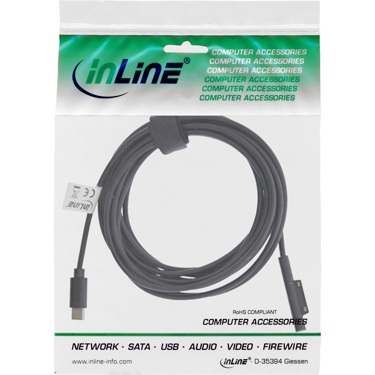 Cable De Carga Inline Usb Tipo C A Surface, 3 M