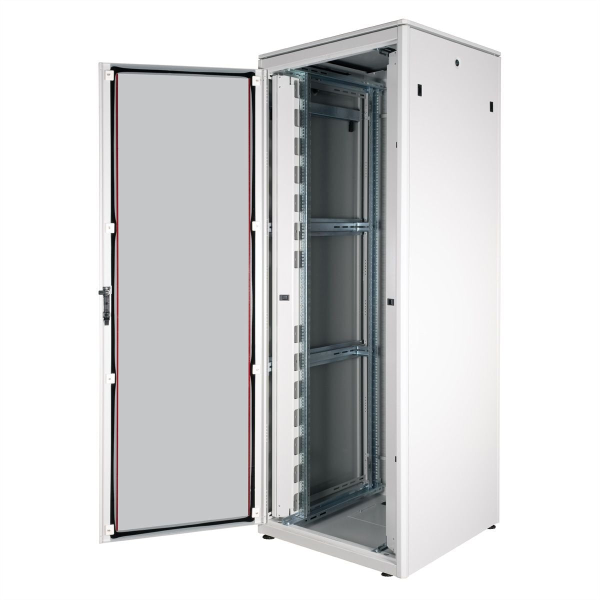 Roline 19-Zoll Netzwerkschrank Pro 47 He, 800x800 Bxt Glastr Grau