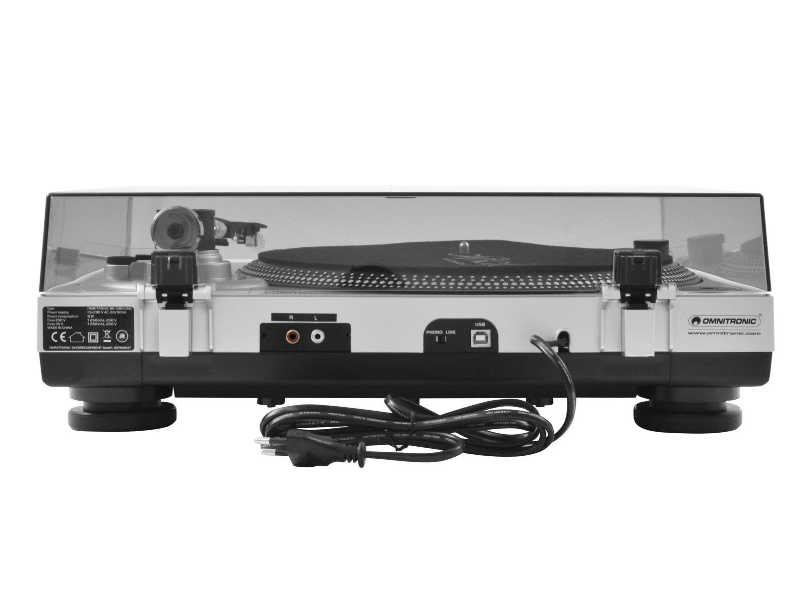 Tocadiscos  Omnitronic Bd-1380 Silver