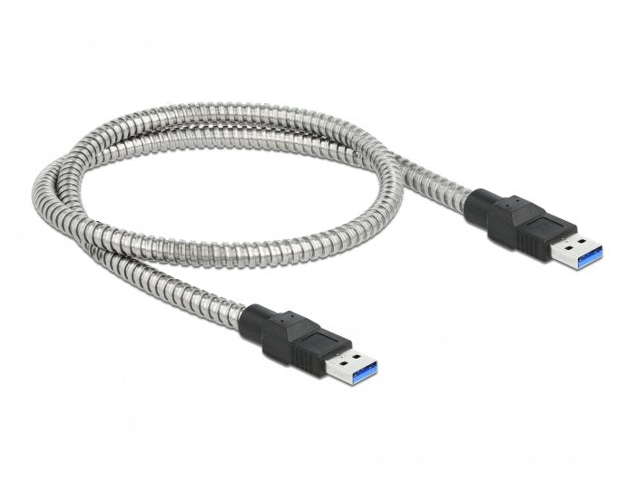 Delock Usb 5 Gbps Cable Typ-A Stecker Zu Typ-A Stecker Mit Metallmantel 0,5 M