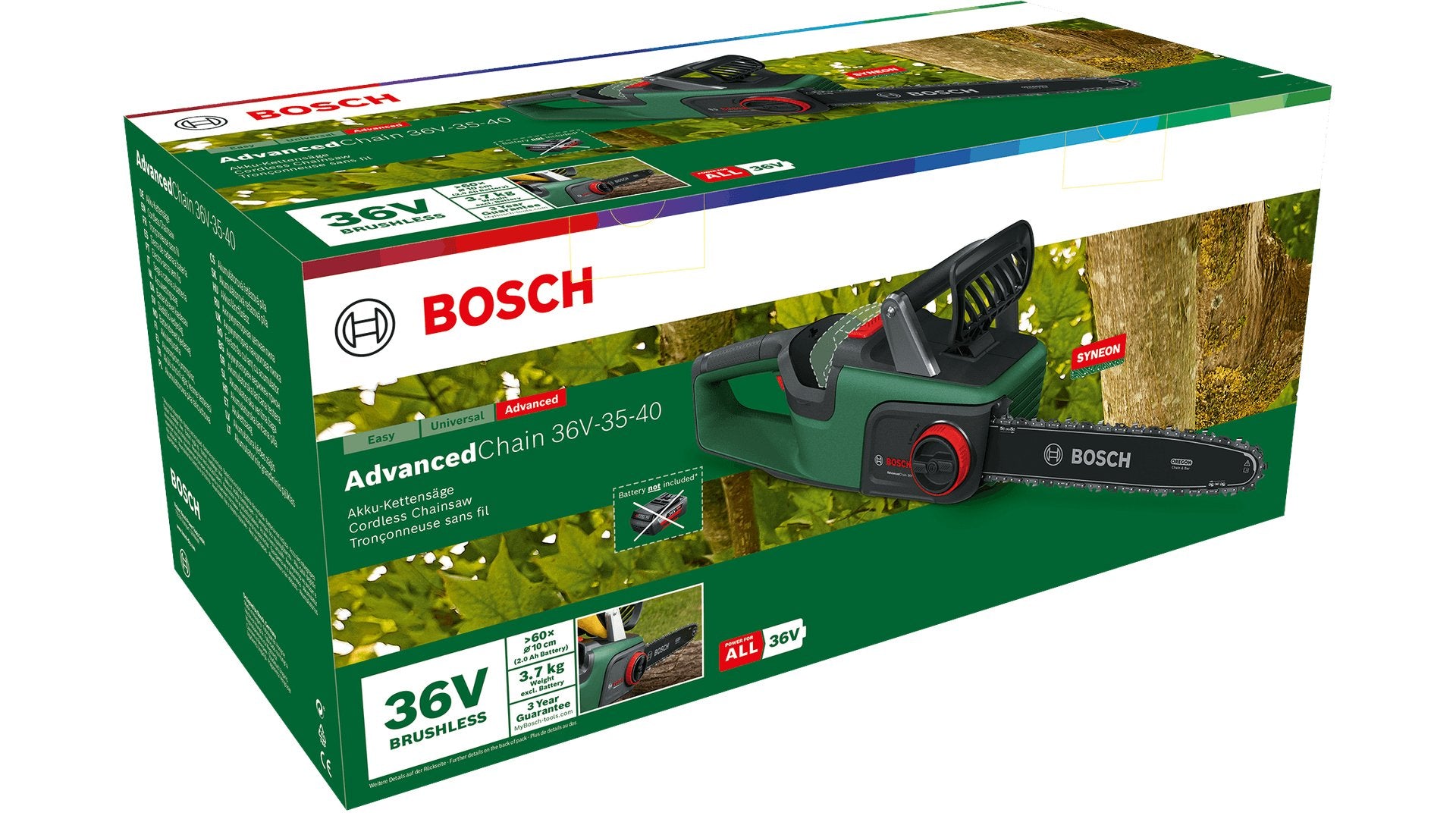 EAN 4059952514291 - Bosch AdvancedChain 36V-35-40 Negro, Verde imagen 10