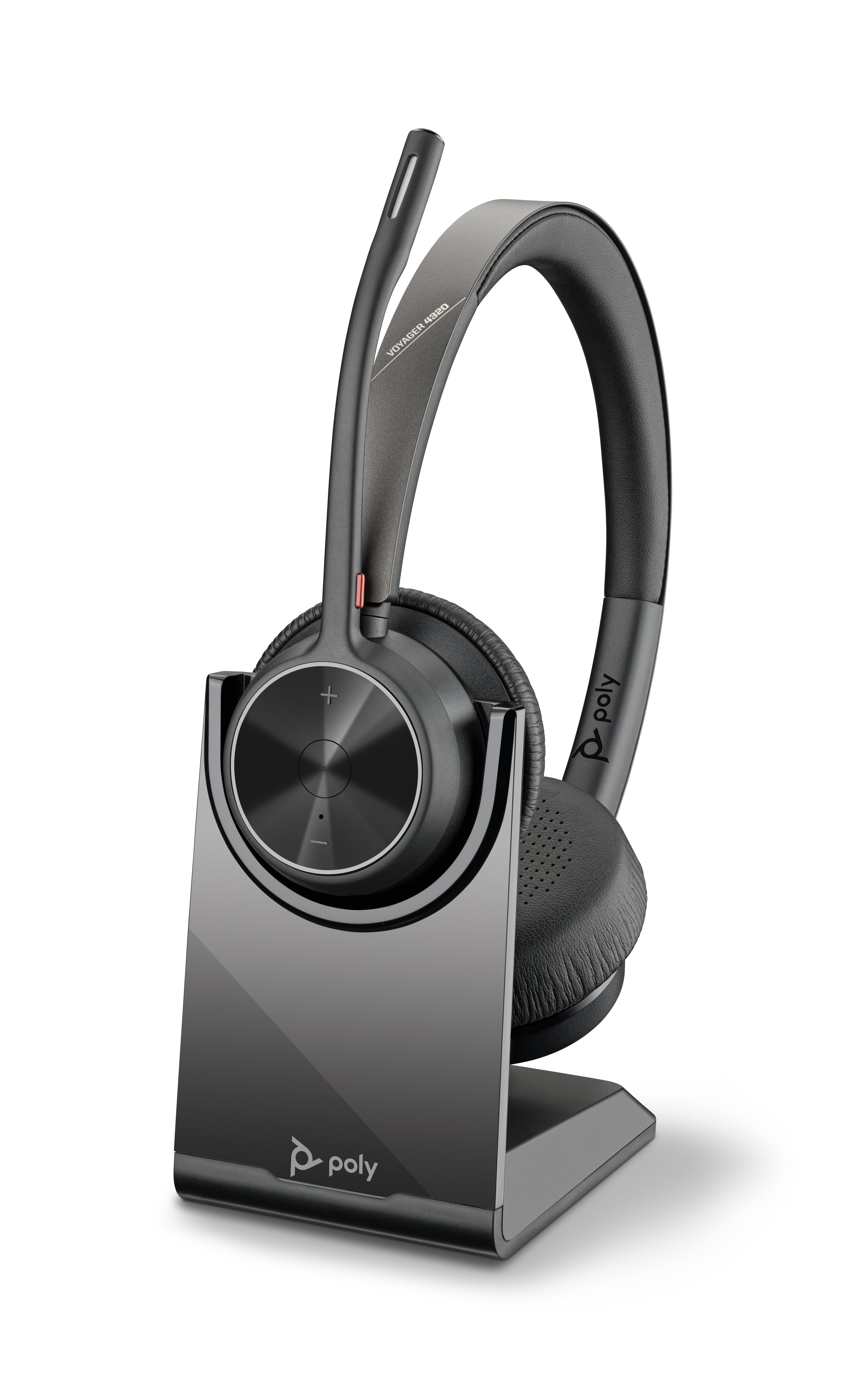 EAN 0197029610119 - HP Poly Voyager 4320 UC Stereo USB-A Headset +BT700 USB-A Adapter +Charging Stand Inalámbrico y alámbrico imagen 1