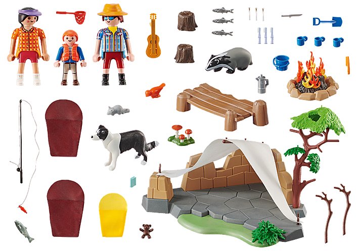 Playmobil 70743 Familia En Un Viaje De Campamento