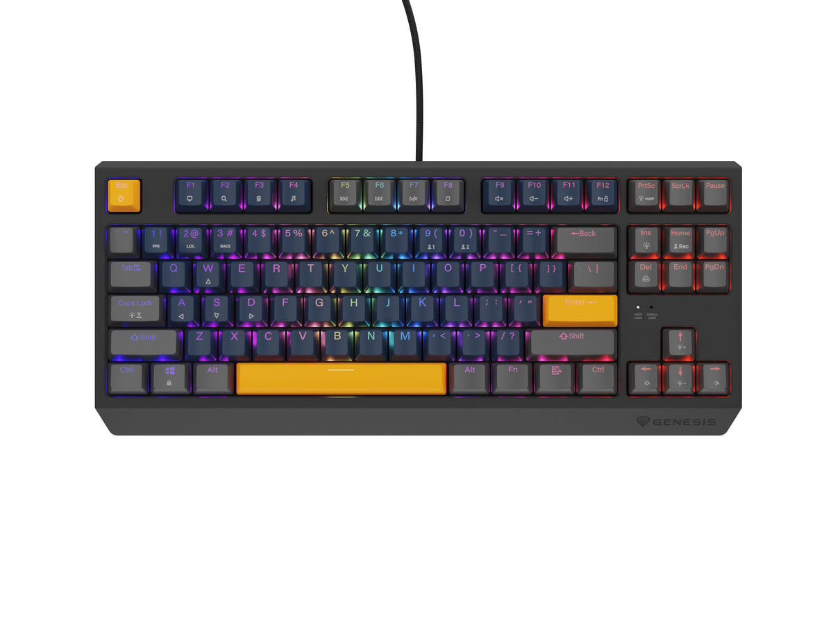 EAN 5901969444445 - GENESIS Thor 230 TKL Naval Blue Positive Outemu Panda teclado Juego USB + RF Wireless + Bluetooth QWERTY  imagen 1