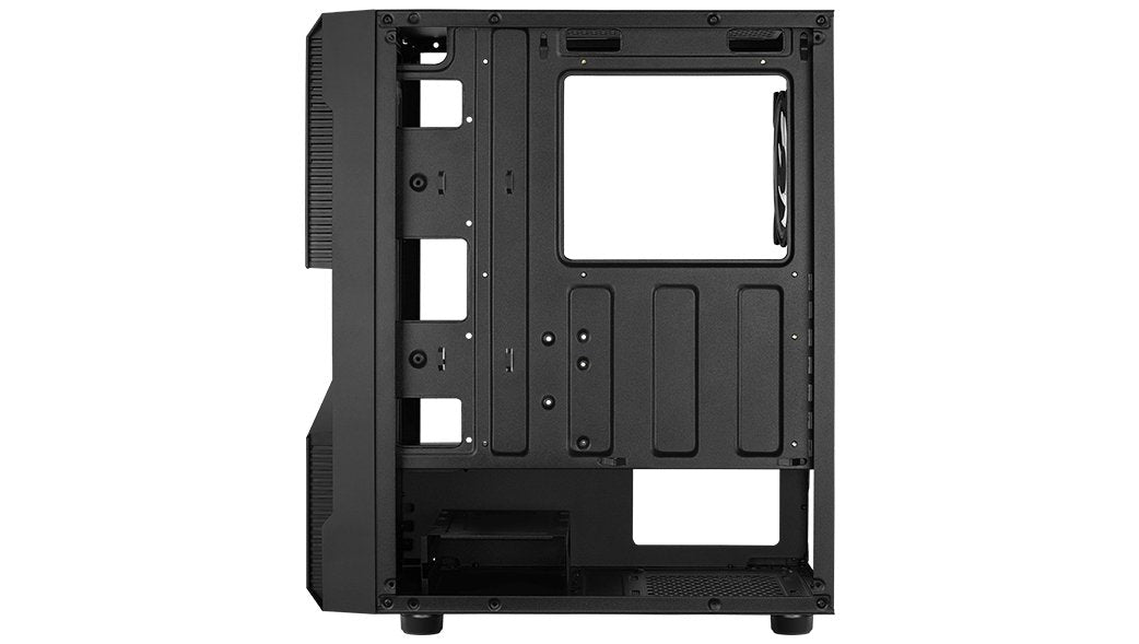 Caja Pc Aerocool Menace Saturn Frgb Midi Tower Negro