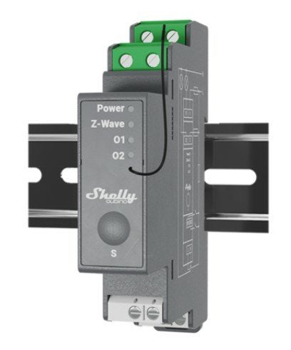 Shelly Qubino Wave Pro 2, Relé Gris
