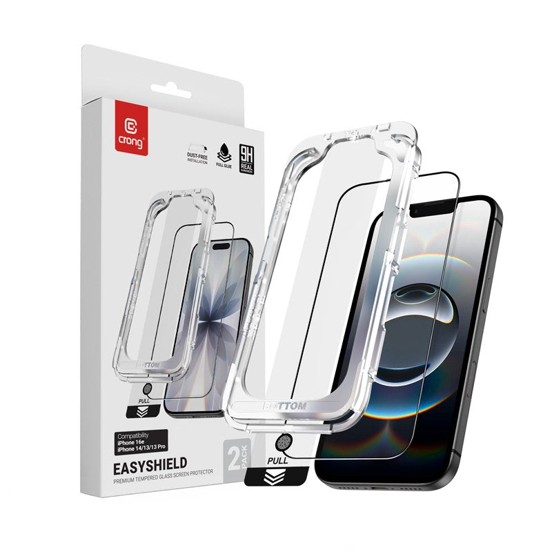 Szklo Hartowane Easyshield 2-Pack - Iphone 16e / Iphone 14 / Iphone 13 / Iphone 13 Pro (2 Sztuki)