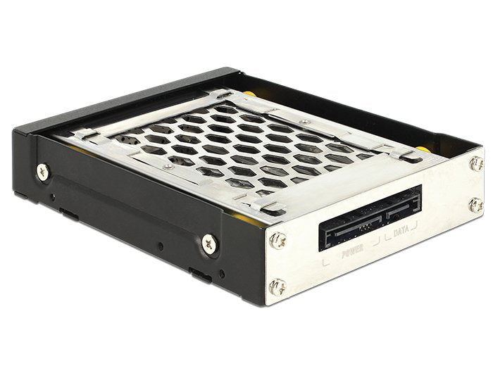 Delock 47228 Bastidor Móvil De 3.5" Para 1 Unidad De Estado Sólido O 1 Unidad De Disco Duro Sata/Sas De 2.5? Con Protección Contra La Vibración