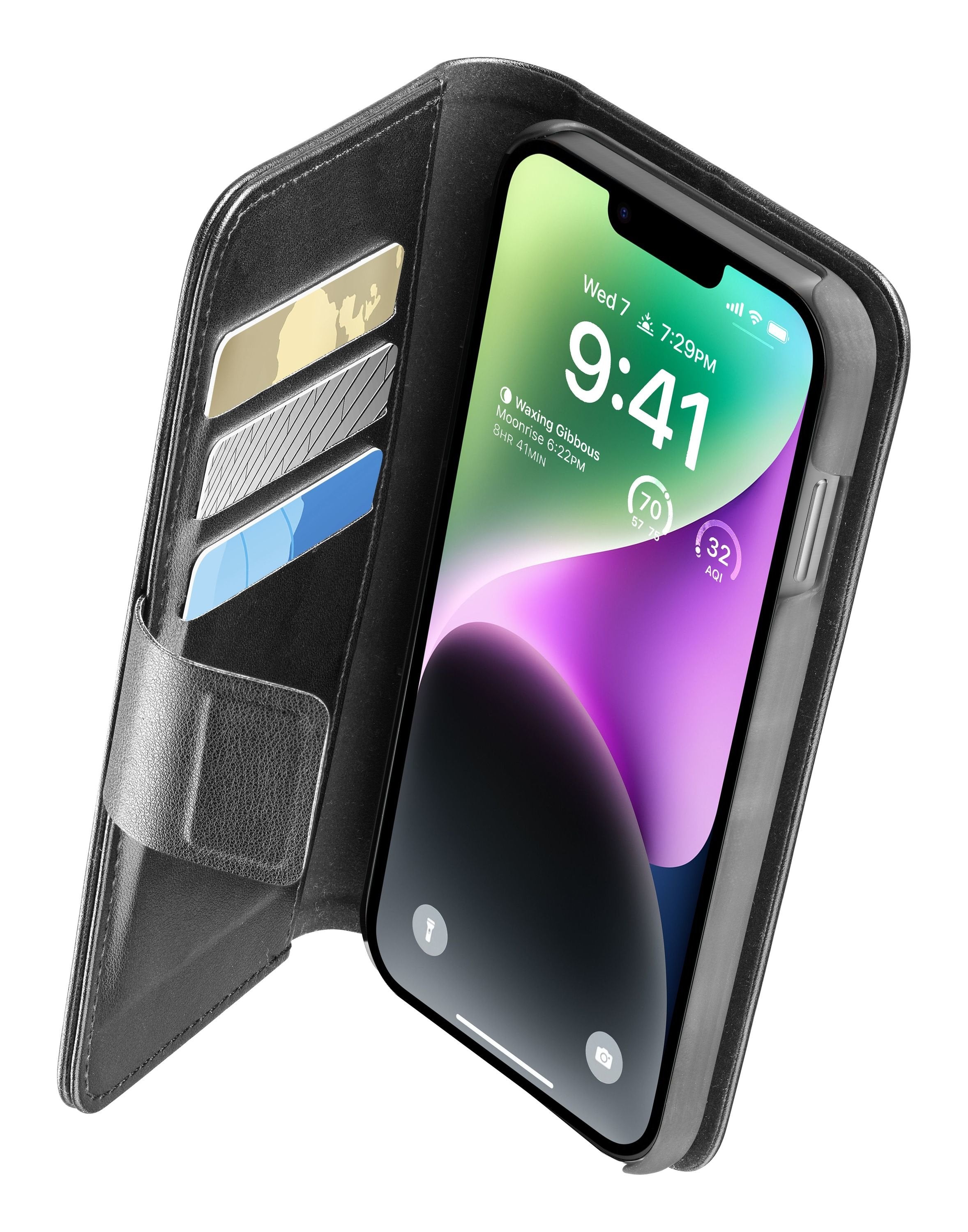 Cellularline Case Book Agenda 2 F. Iphone 14 Plus. Negro