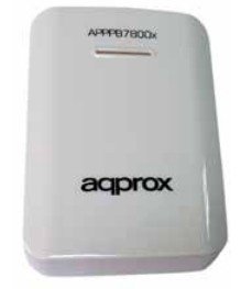 Bateria Externa Universal Approx Power 7800 Mah Blanco