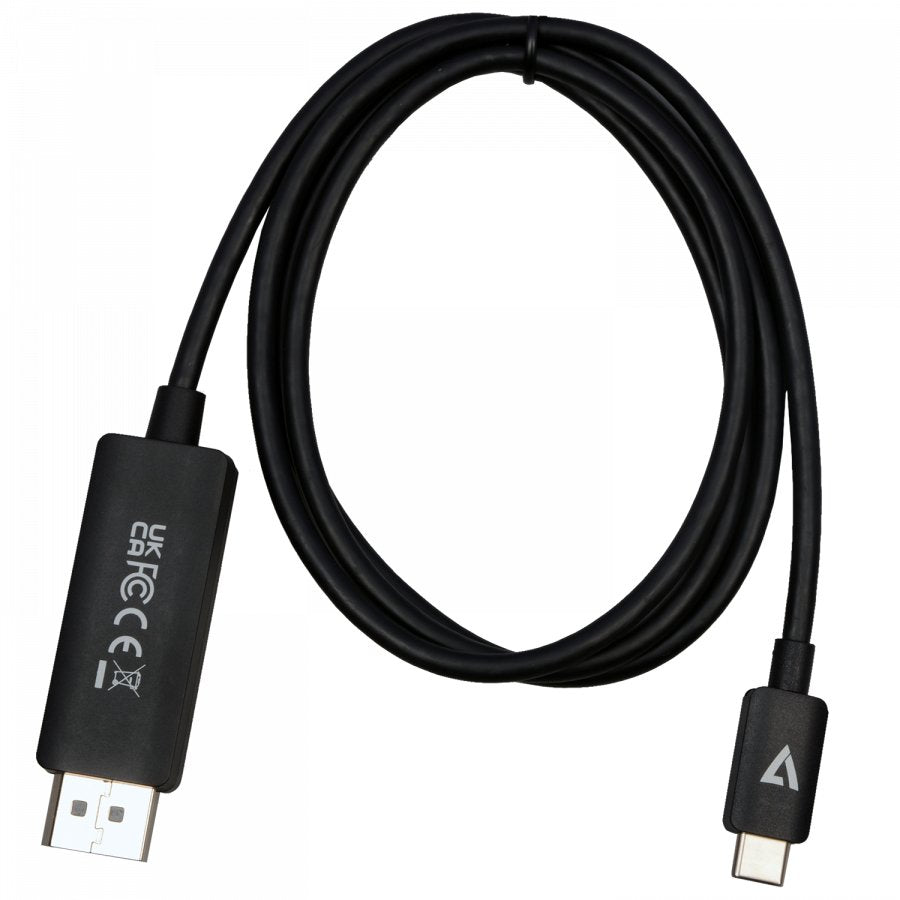 EAN 662919114713 - V7 V7USBCDP14-1M adaptador de cable de vídeo DisplayPort USB Tipo C Negro imagen 3