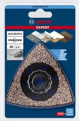 Bosch Professional Expert Plato Lijador De Metal Duro Avz 90 Rt4 Multimaterial, Ø 90 Mm, Disco Abrasivo Starlock, K40 2608900047