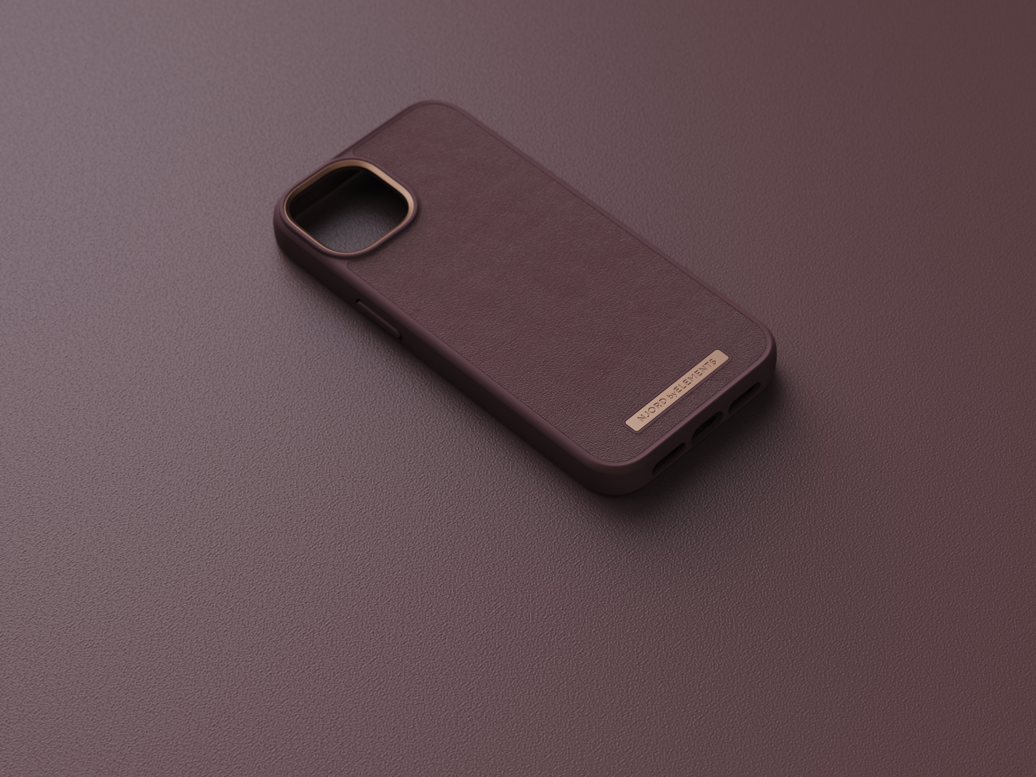 Funda Magsafe Iphone 12/13/14 Piel Marron Oscuro Njord