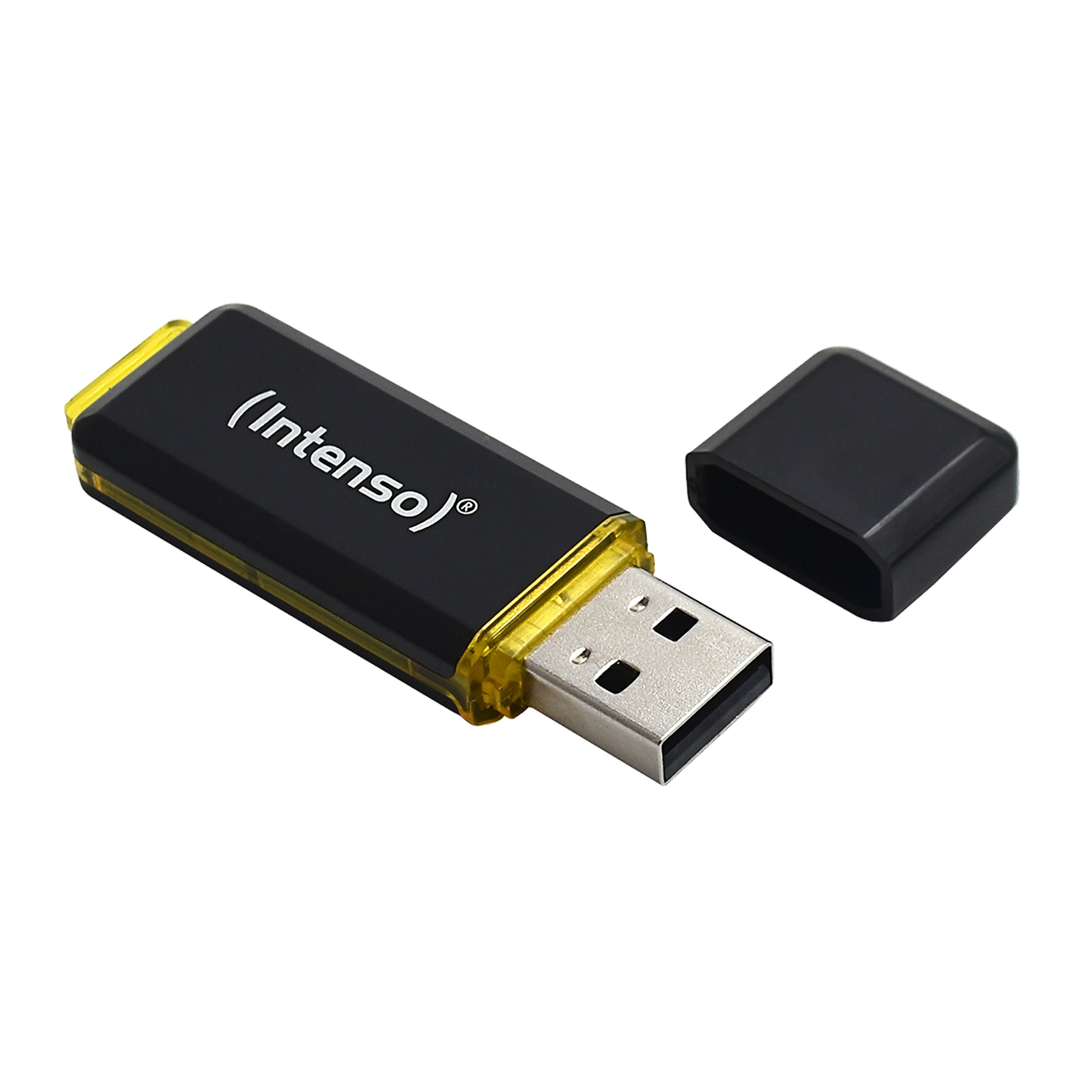 EAN 4034303030408 - Intenso High Speed Line unidad flash USB 256 GB USB tipo A 3.2 Gen 1 (3.1 Gen 1) Negro, Amarillo imagen 2