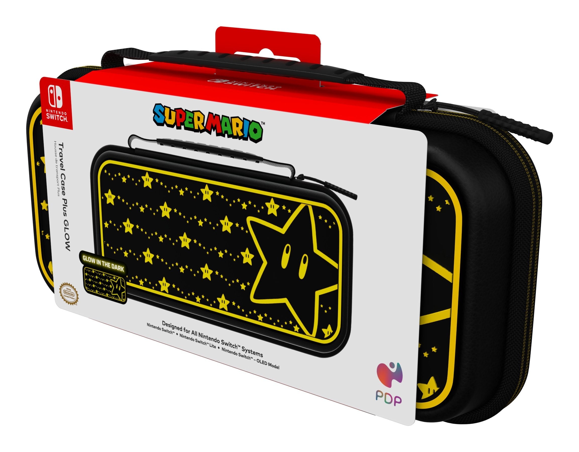 Pdp Tasche Travel Case Plus-Super Mar Glowinthedark Switch