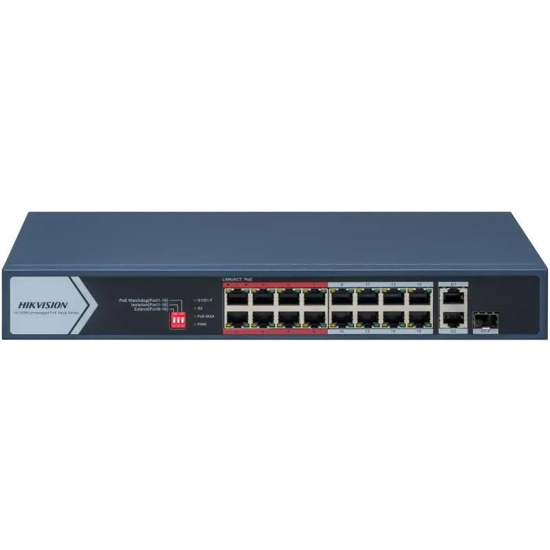 Hikvision Ds-3e0318p-E/M(C) Interruptor Poe Fast Ethernet No Gestionado De 16 Puertos