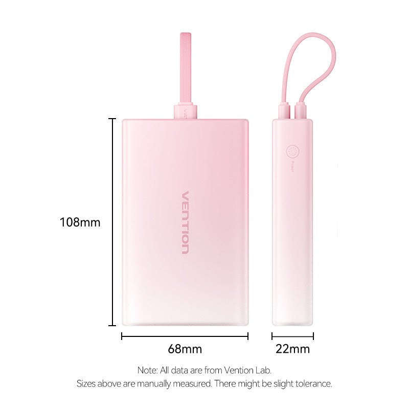 EAN 6922794789838 - Vention FHZP0 batería externa 10000 mAh Rosa imagen 3