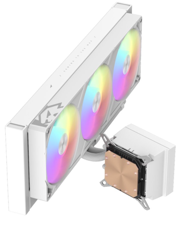 Gamemax  Cpu Liquid Cooler  Glacier 360 Lcd  White