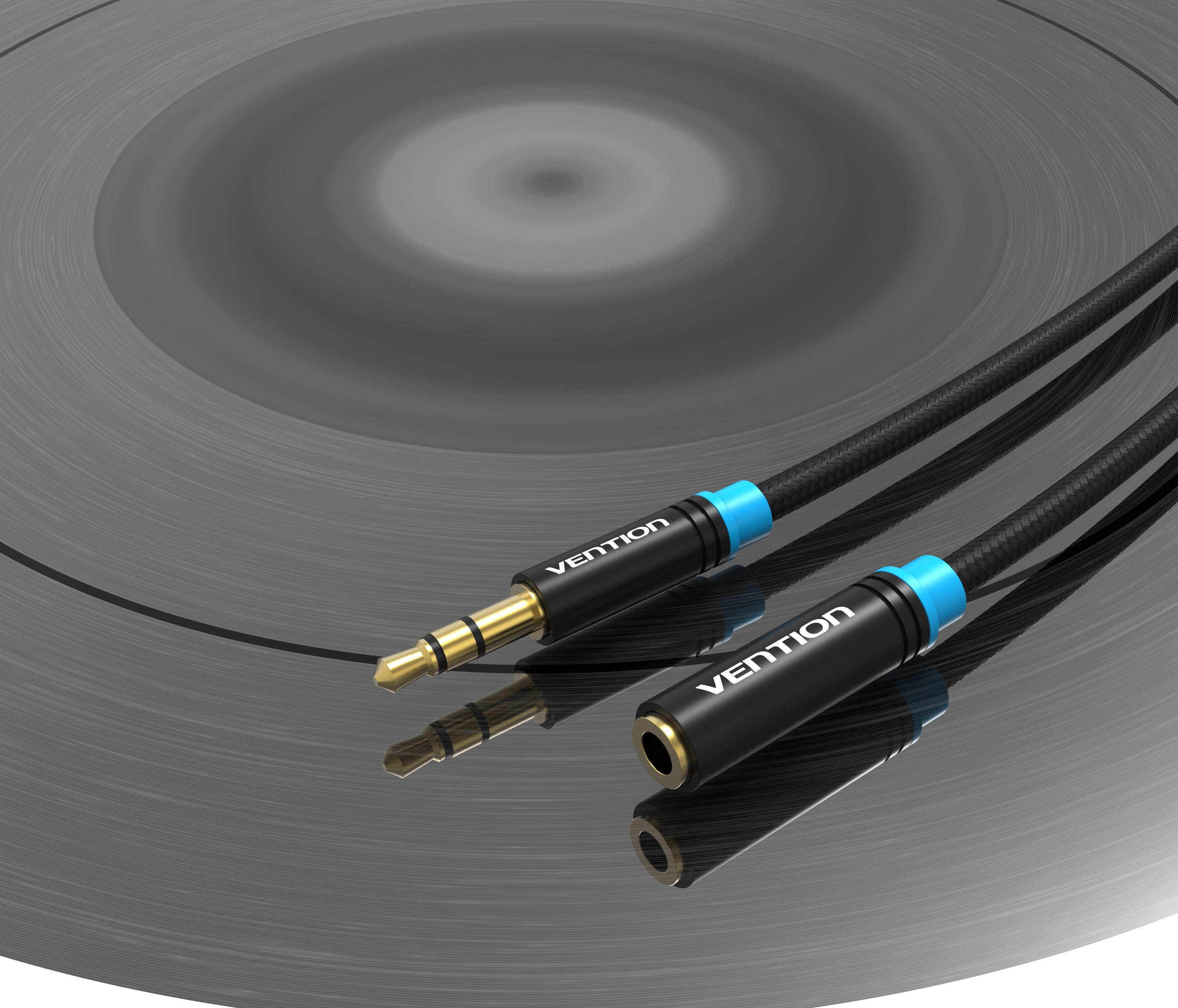 EAN 6922794731295 - Vention VAB-B06-B500-M cable de audio 5 m 3,5mm Negro imagen 6