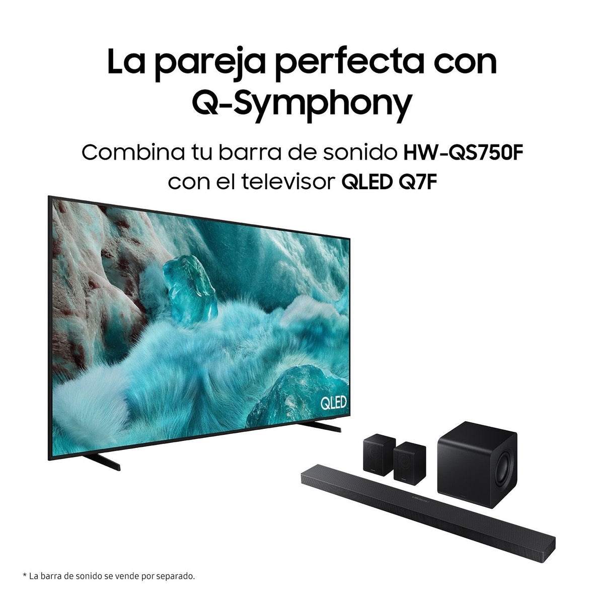 Barra De Sonido Samsung Hw Qs750f Zf Bluetooth 465w Con Subwoofer Y Dolby 5.1ch Wifi Negro