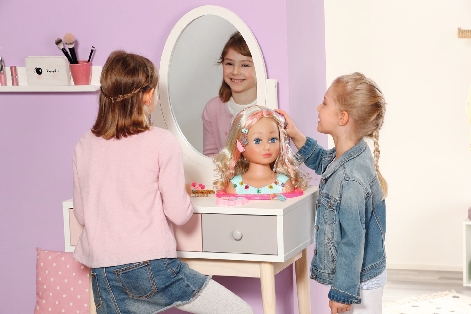 Zapf Creation Baby Born® Sister Styling Head Princess, Cabeza De Maquillaje Y Peluquería 835432