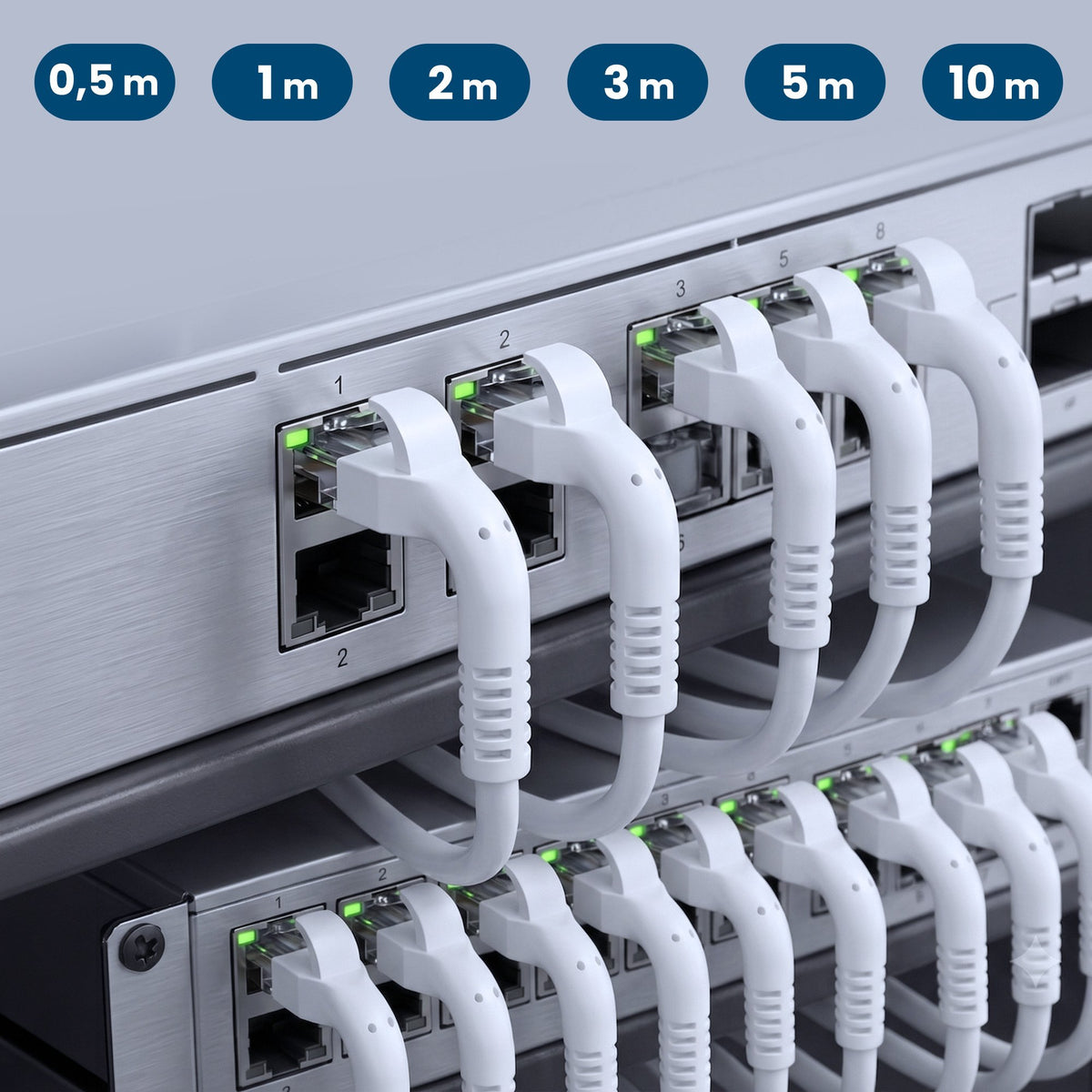 EAN 5906168638985 - Extralink Kat.6A U/FTP 2m 1Gbps Biały | Patchcord LAN | Miedź Kabel sieciowy skrętka, łamana końcówka (EX imagen 14