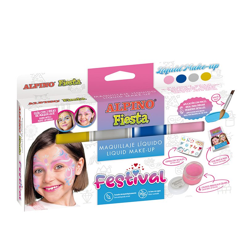 Alpino Maquillaje Líquido Festival Estuche 4u C/Surtidos