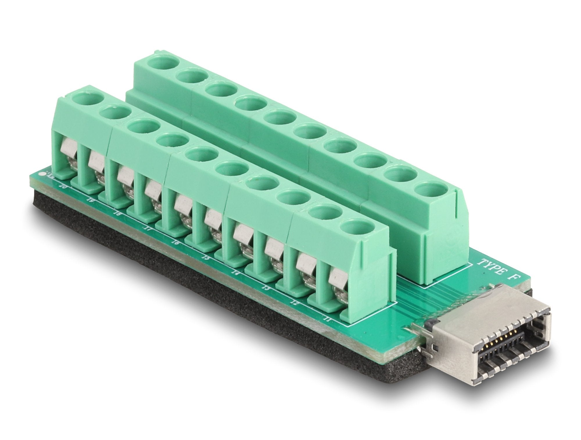 Delock 67189 Llave A Usb Tipo E Hembra A Adaptador De Bloque De Terminales De 20 Pines