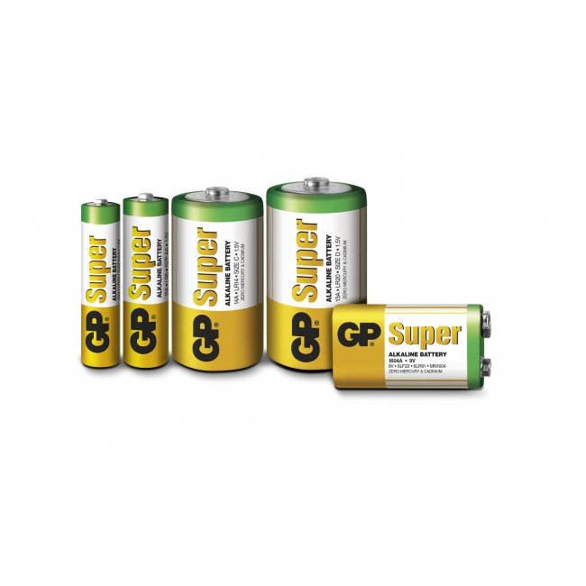 Gp Super Alkaline Pila Alcalina D Lr20 Blister*2