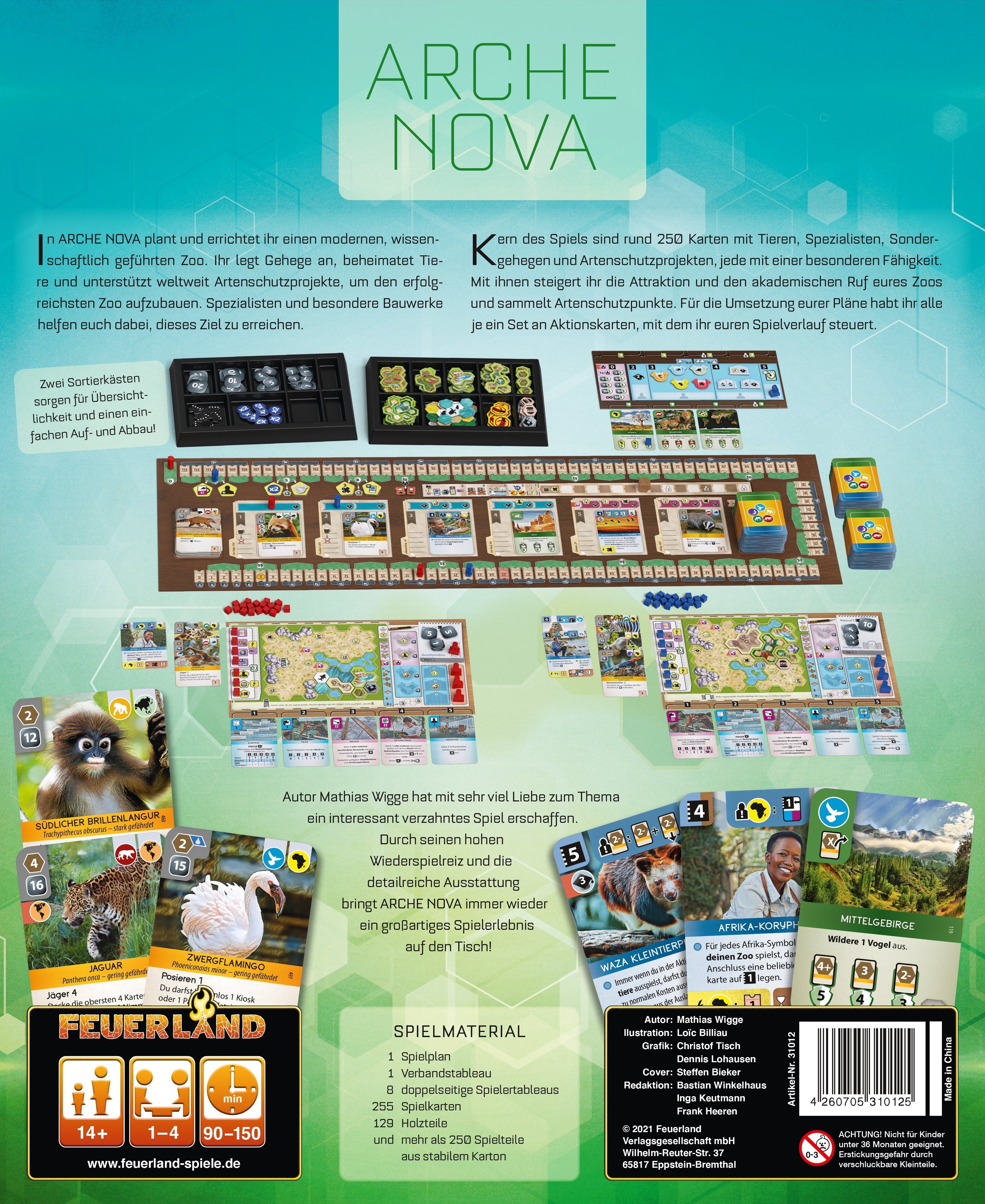 Pegasus Arche Nova, Juego De Mesa Feu31012