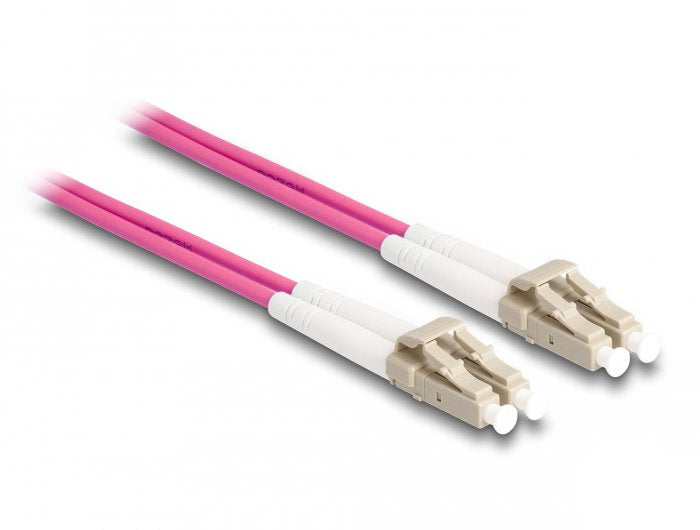 Cable Delock 87914 De Fibra Optica 2 M Lc Om4 Violeta