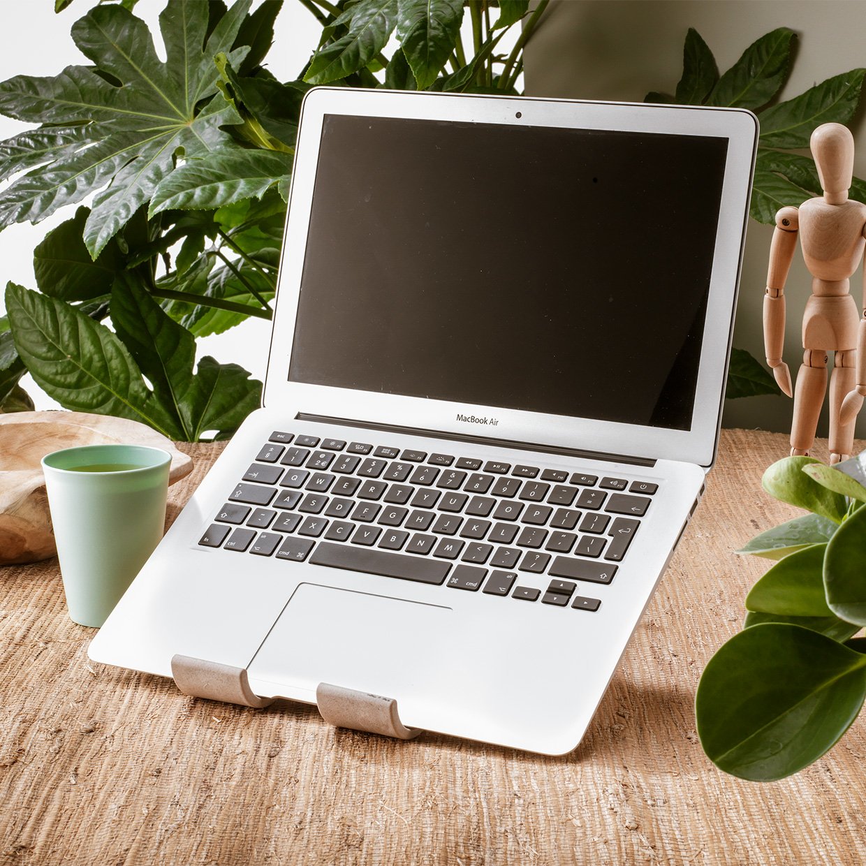 R-Go Tools R-Go Treepod Bio-Based Soporte Para Ordenador Portátil Y Tableta, Blanco