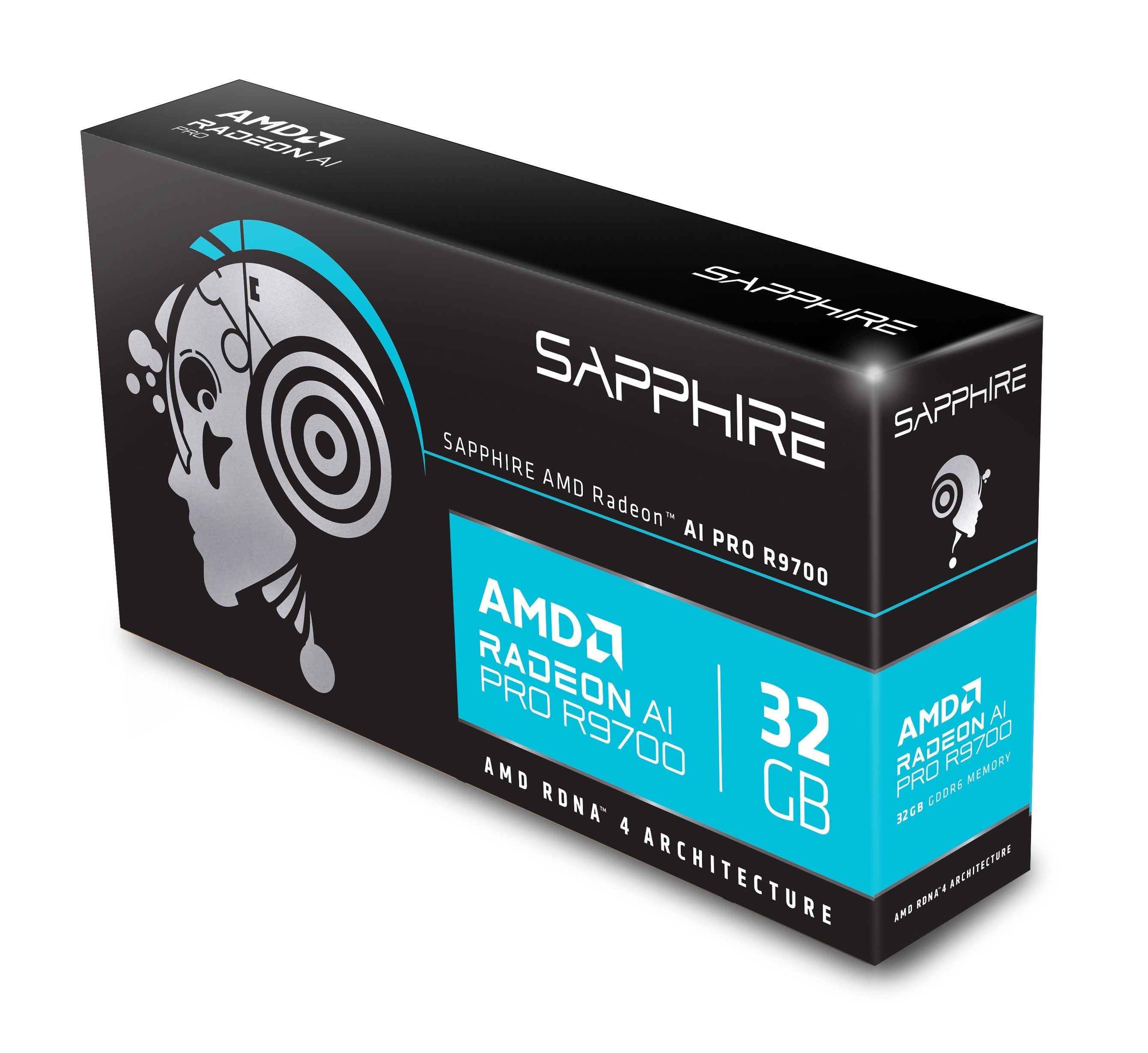 Tarjeta Gráfica Sapphire Ai Pro R9700 32 Gb Lite  32358-01-20g