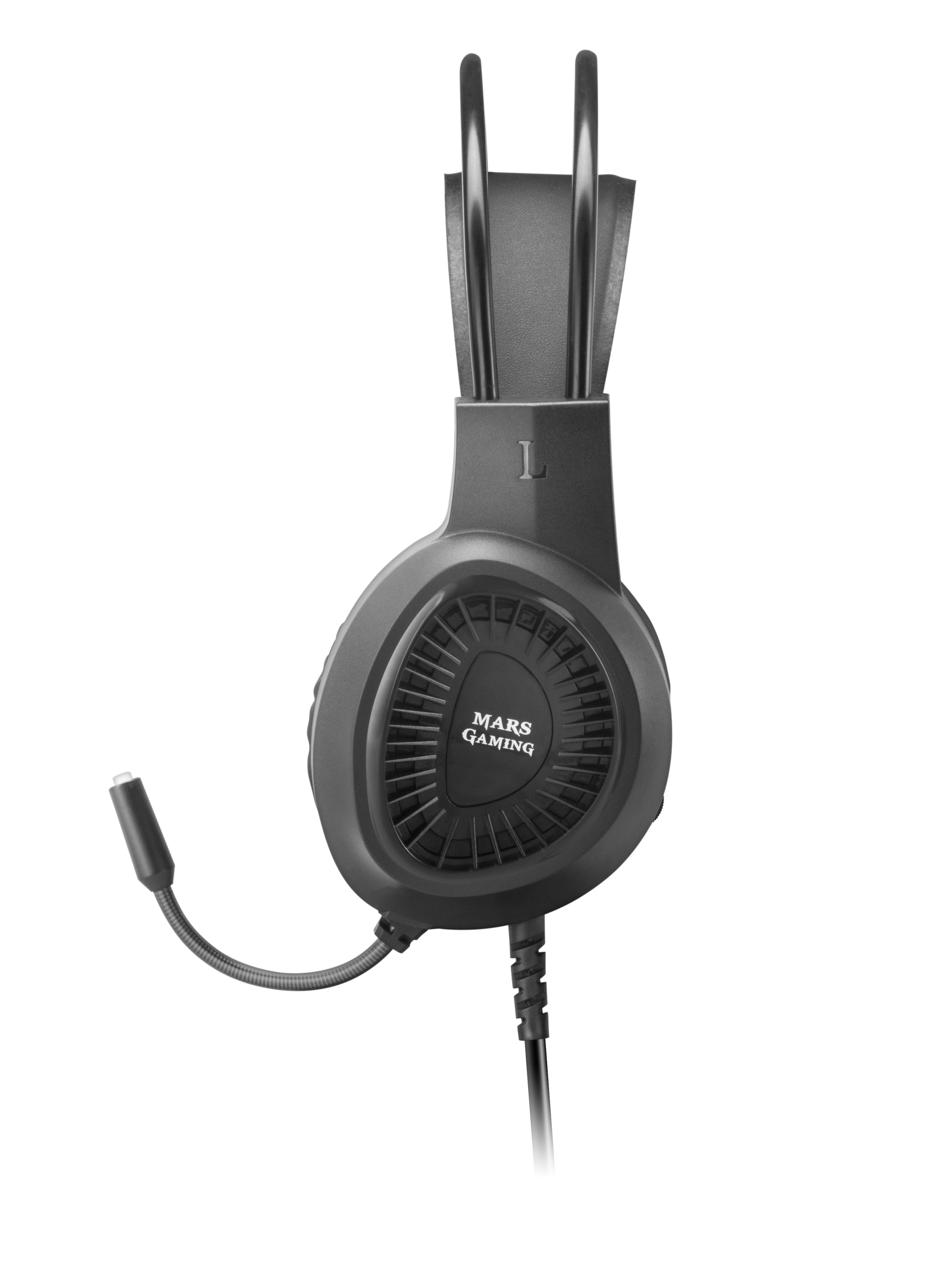 Auriculares Gaming Con Micrófono Mars Gaming Mh120 Jack 3.5 Negros