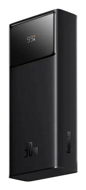 Powerbank Baseus Star-Lord 20000mah 30w Z Con Pantalla I Kablem Baseus Simple Usb-A - Usb-C 3a 30cm - Negro