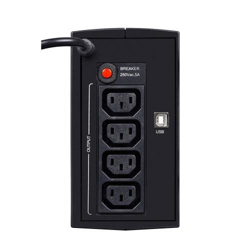 EAN 5907683605124 - Ever DUO 550 AVR USB sistema de alimentación ininterrumpida (UPS) Línea interactiva 0,55 kVA 330 W 4 sali imagen 3