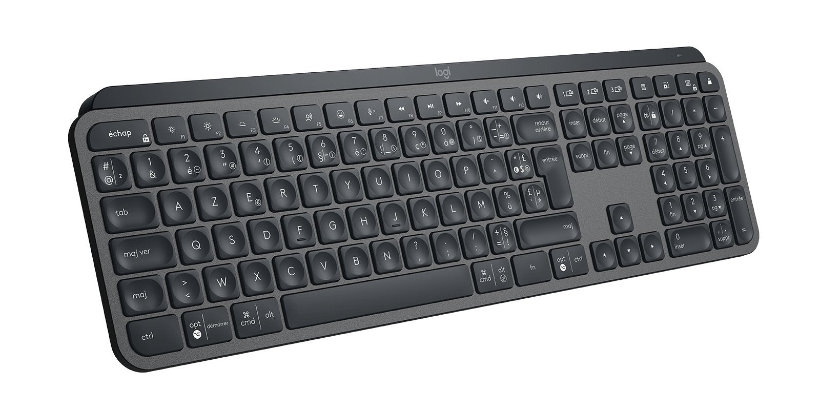 Teclado Francés Logitech Mx Keys For Business Bluetooth Azerty Grafito