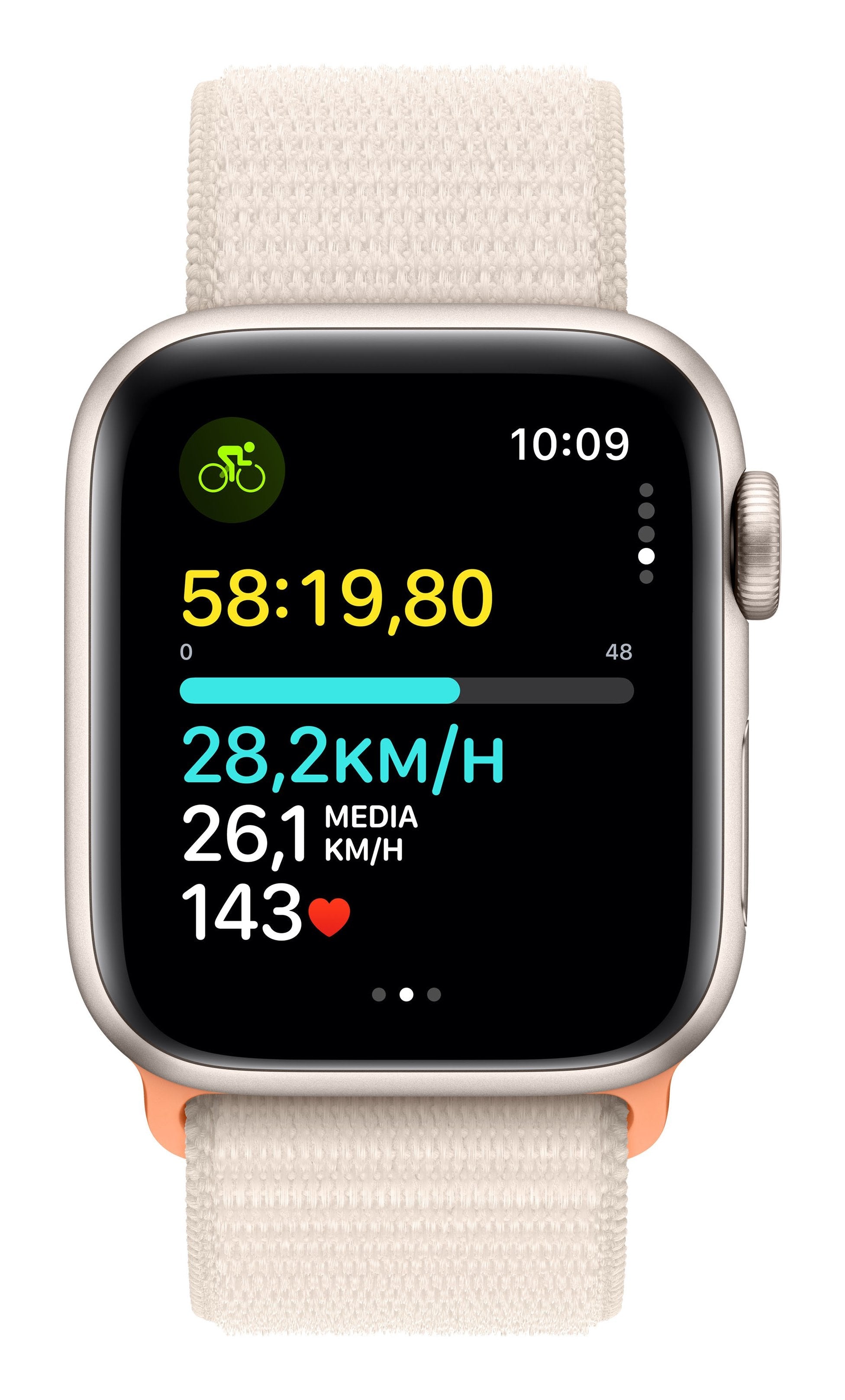 Apple Watch Se Gps 40mm Starlight Aluminium Case With Starlight Sport Loop