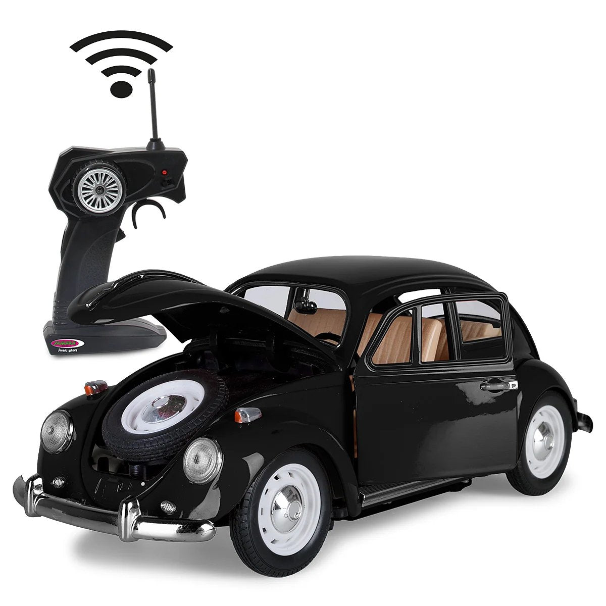 Jamara Vw Käfer Rc Diecam 1:18 Negro 27mhz