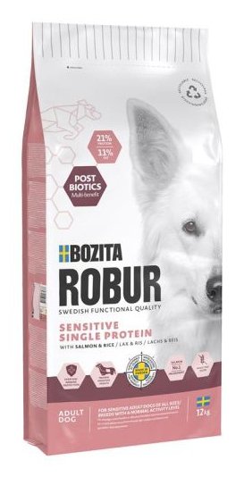 Bozita Robur Adulto Sensible Solo Proteína Salmón 12kg
